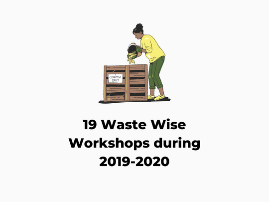 19 waste wise workshops during 2019-20