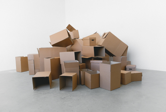 Carboard boxes waste
