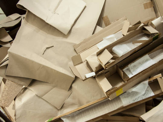 Commercial Cardboard waste