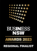 Business NSW Awards 2-23. Finalist excellence in micro business.